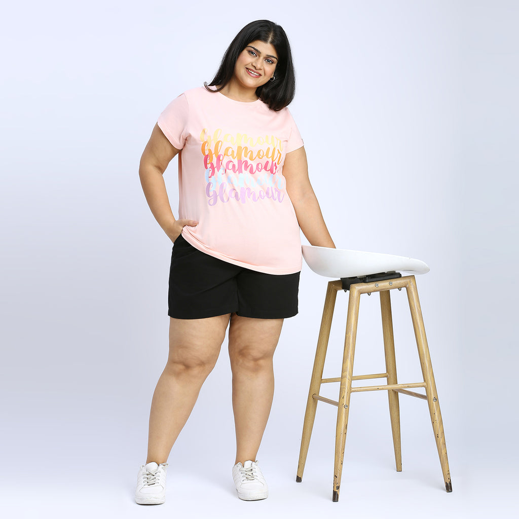Plus Size Graphic T-shirt | 2XL - 8XL | Pink