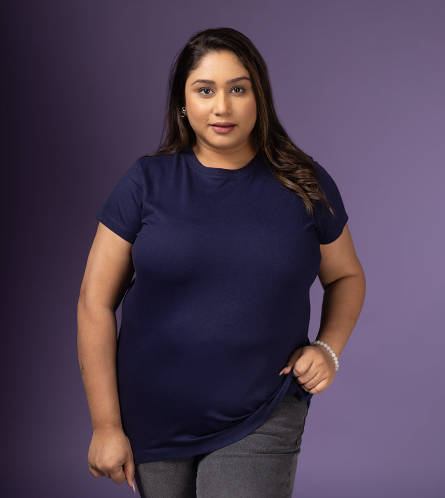 Plus Size Core T-shirt | 2XL - 8XL | 100% Cotton | Navy