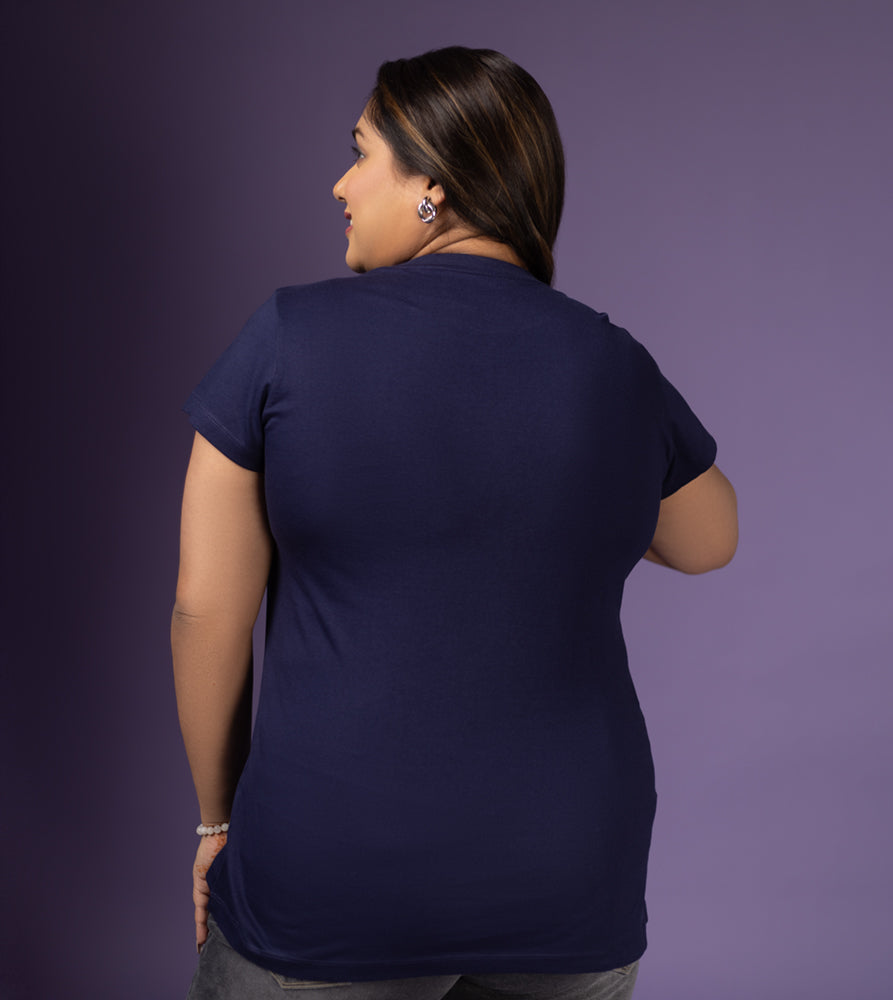 Plus Size Core T-shirt | 2XL - 8XL | 100% Cotton | Navy