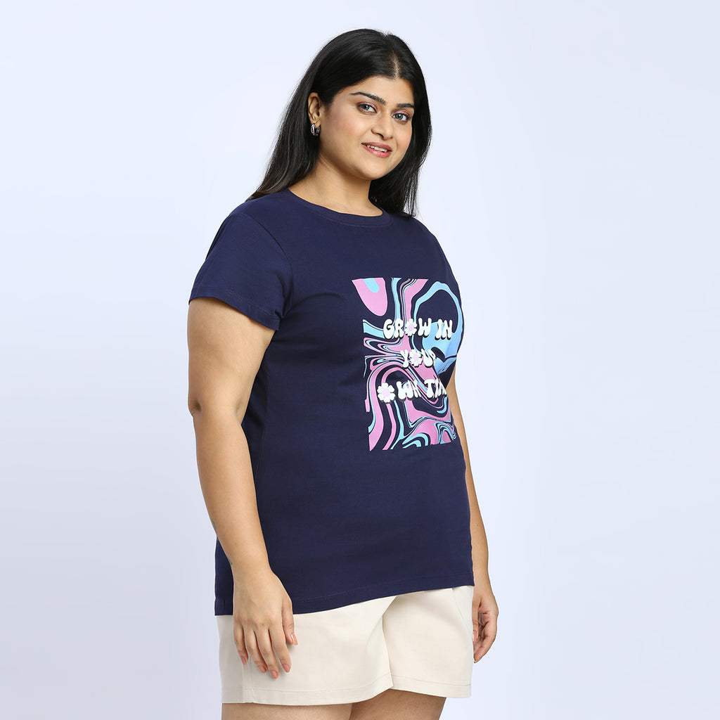 Plus Size Core T-shirt | 2XL - 8XL | Navy