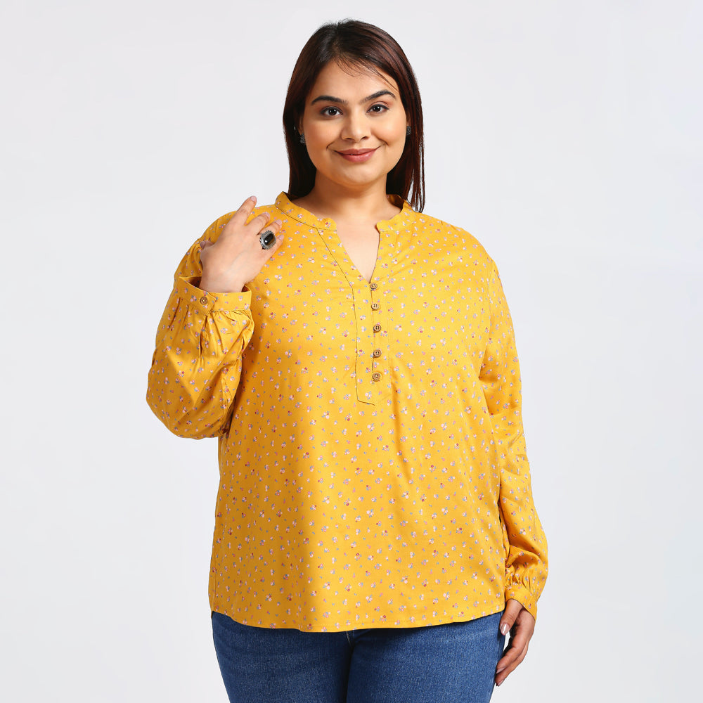 Plus Size Top | XL - 7XL | Mustard Yellow