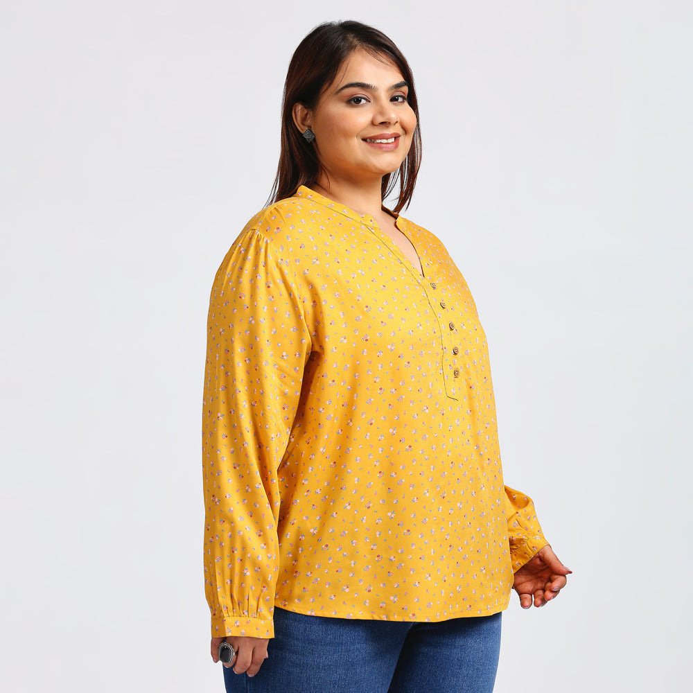 Plus Size Top | XL - 7XL | Mustard Yellow