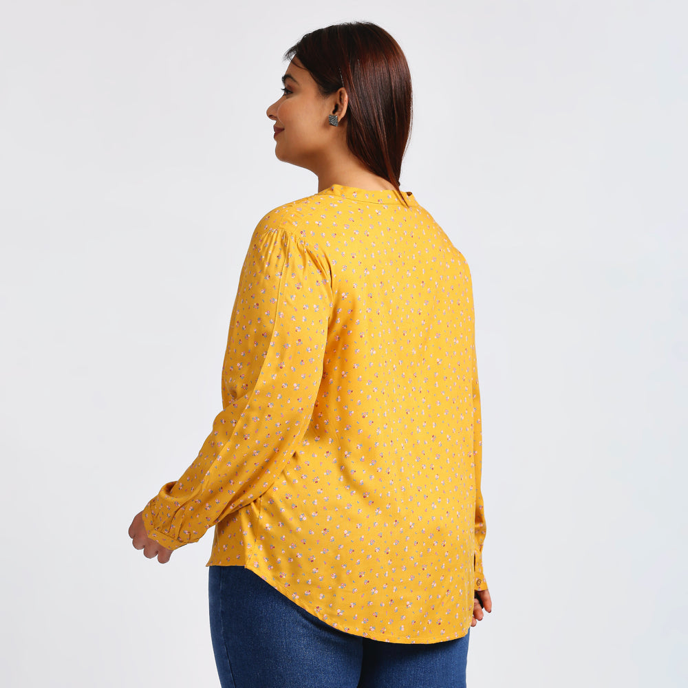 Plus Size Top | XL - 7XL | Mustard Yellow