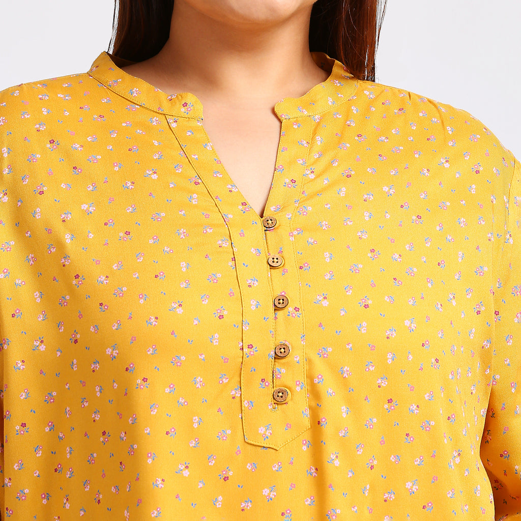 Plus Size Top | XL - 7XL | Mustard Yellow