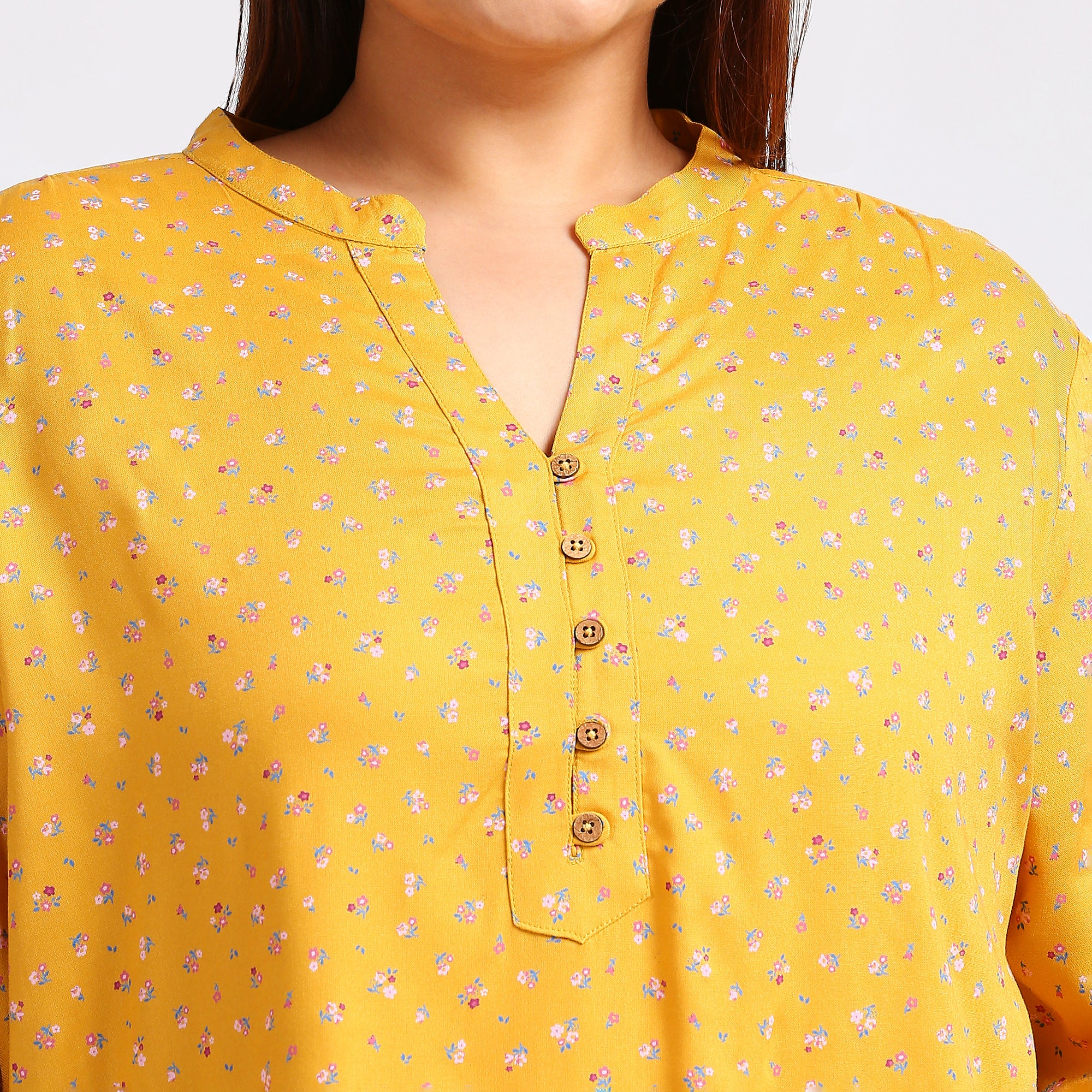 Plus Size Top | XL - 7XL | Mustard Yellow