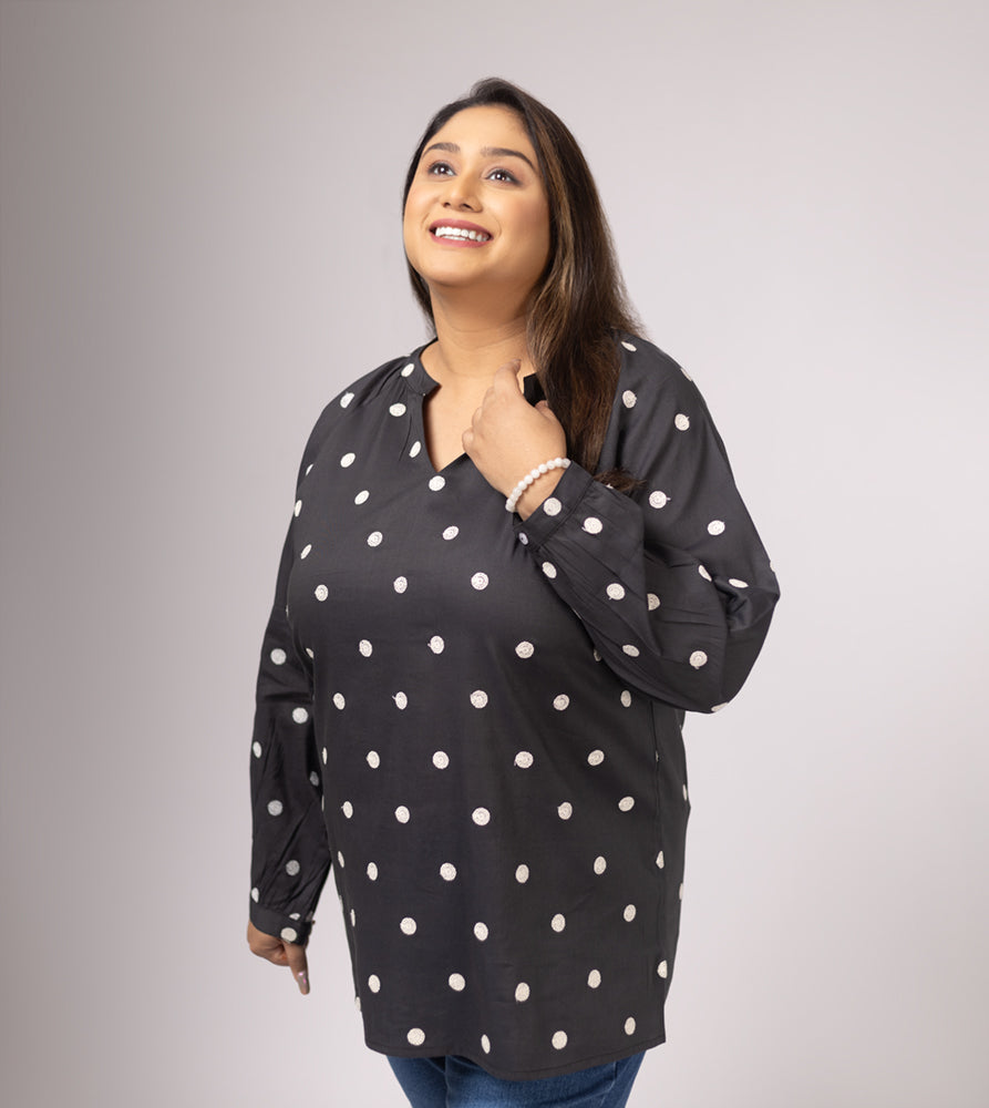 Plus Size Top | XL - 7XL | 100% Cotton | Dark Grey