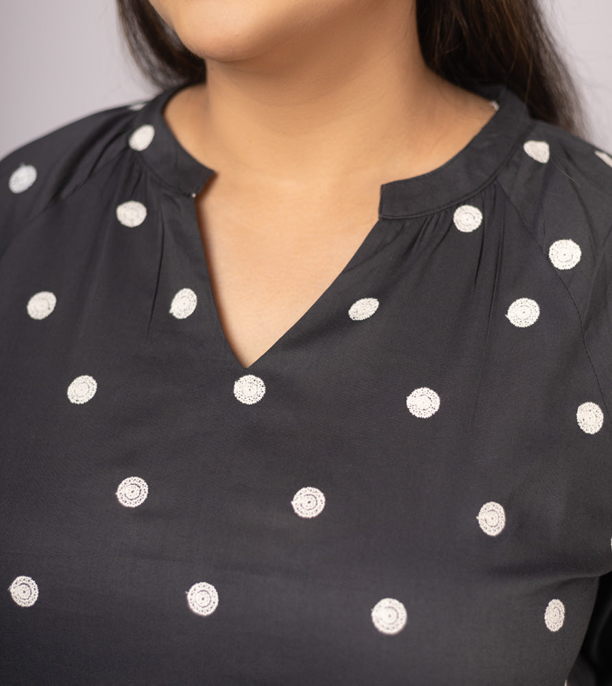 Plus Size Top | XL - 7XL | 100% Cotton | Dark Grey