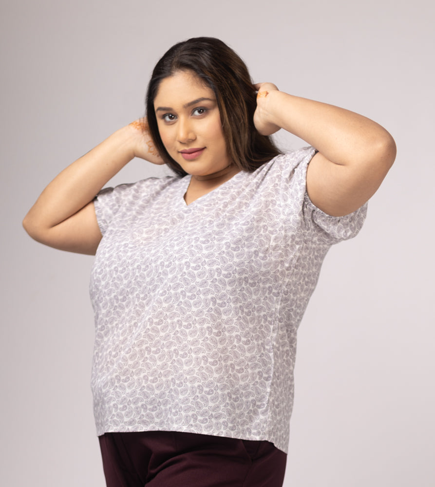 Plus Size Top | XL - 7XL | Off White