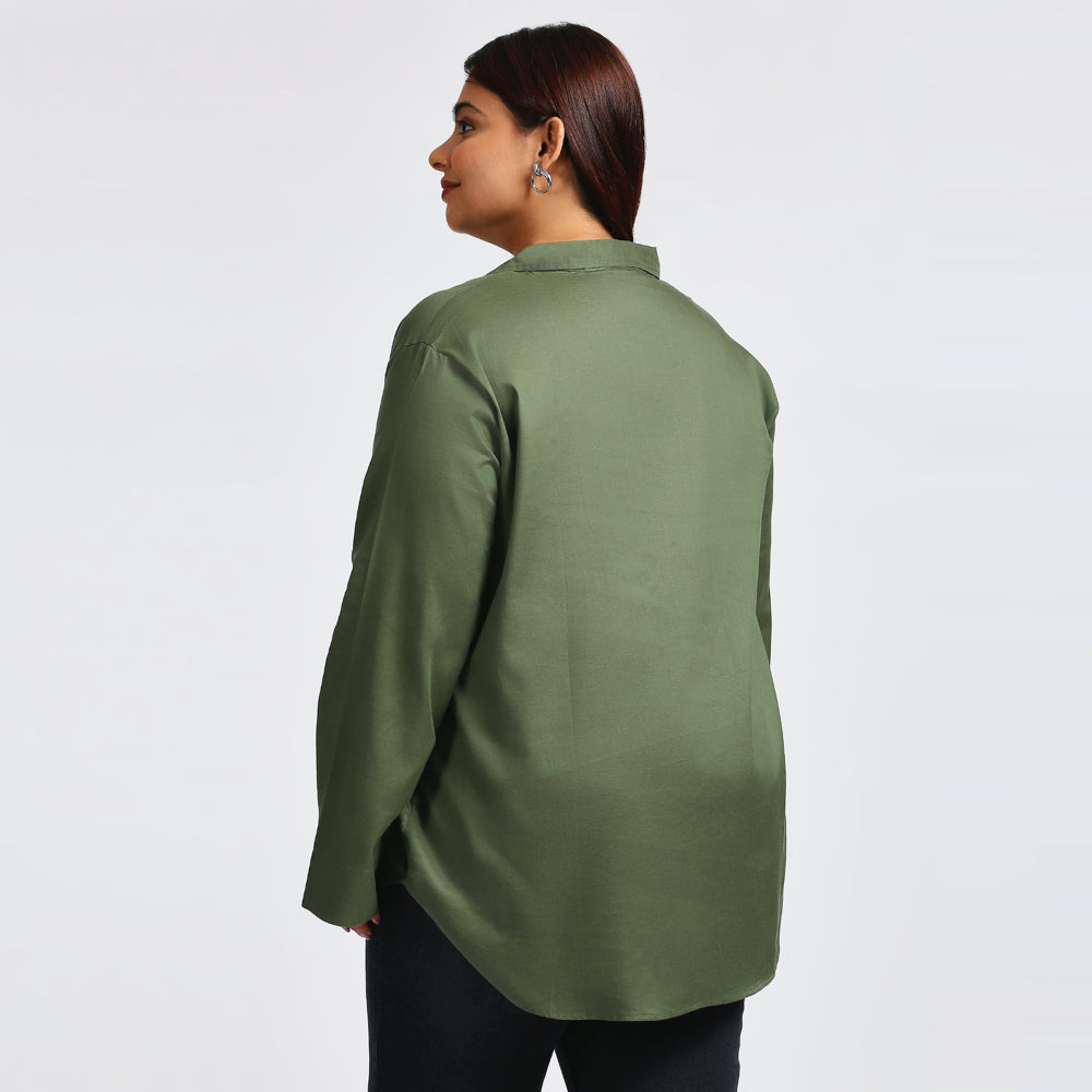 Plus Size Top | XL - 7XL | Dark Green