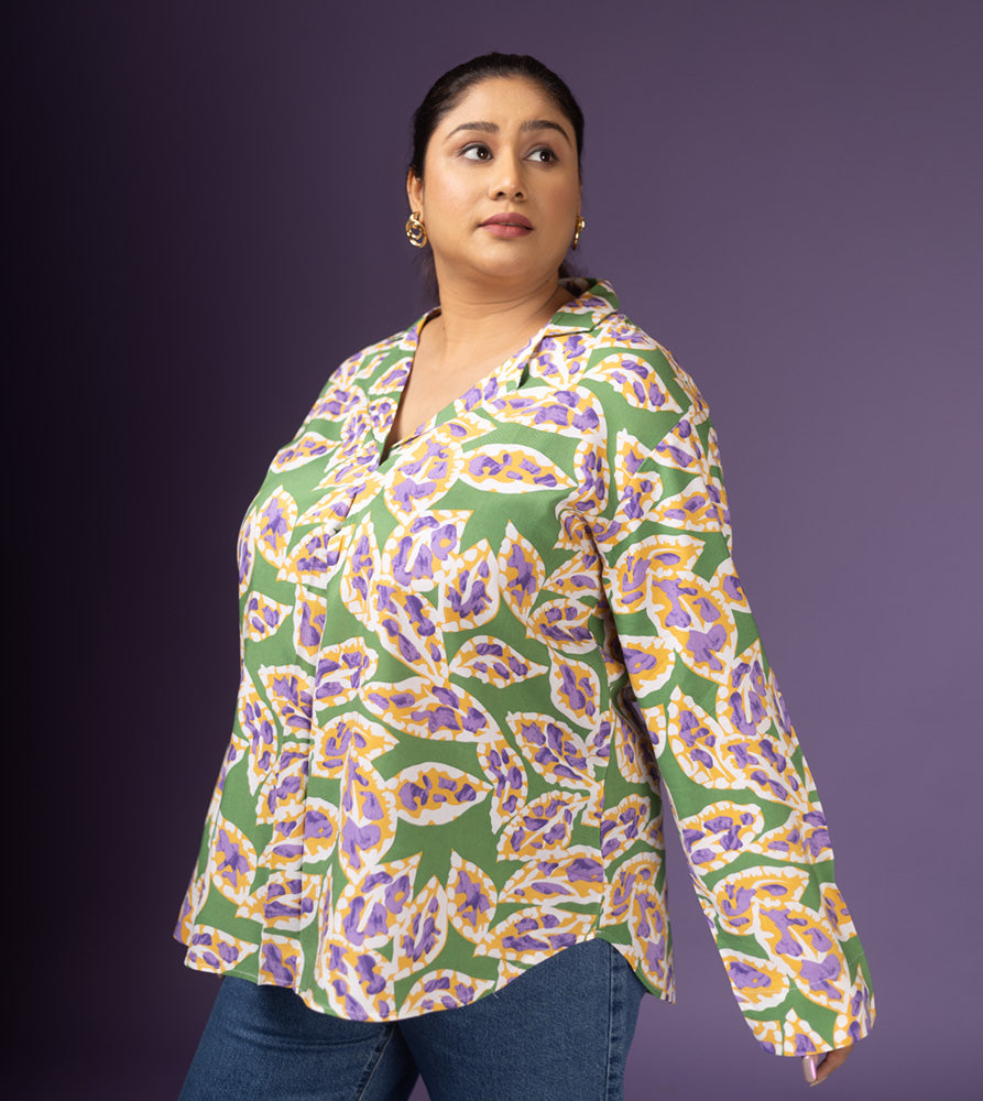 Plus Size Top | XL - 7XL | Green