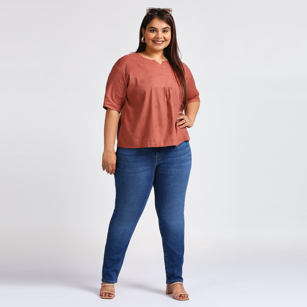 Plus Size Top | XL - 7XL | Dusty Pink