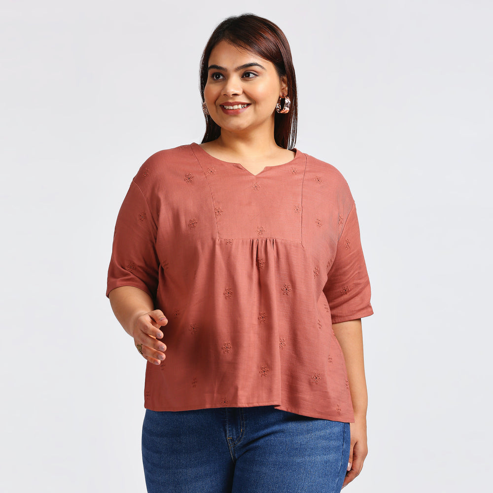 Plus Size Top | XL - 7XL | Dusty Pink