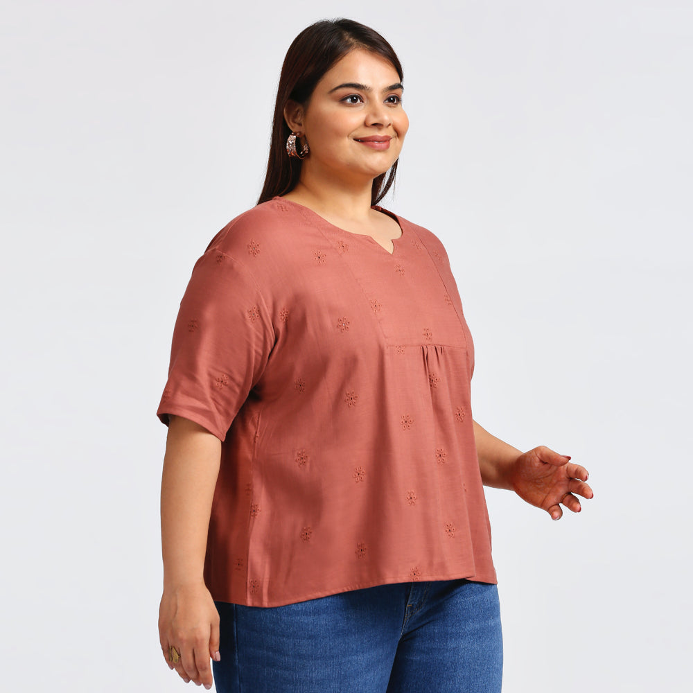 Plus Size Top | XL - 7XL | Dusty Pink