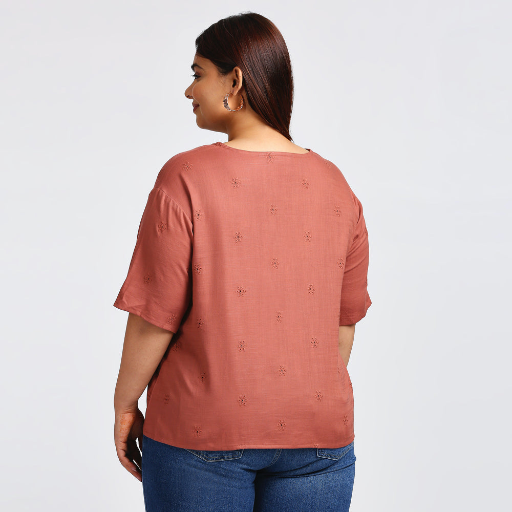 Plus Size Top | XL - 7XL | Dusty Pink