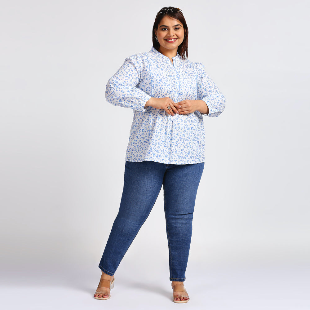 Plus Size Top | XL - 7XL | 100% Cotton | Off White