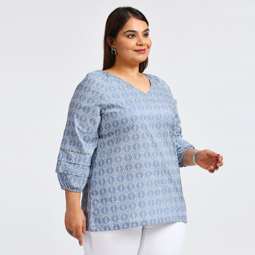 Plus Size Top | XL - 7XL | 100% Cotton | Grey