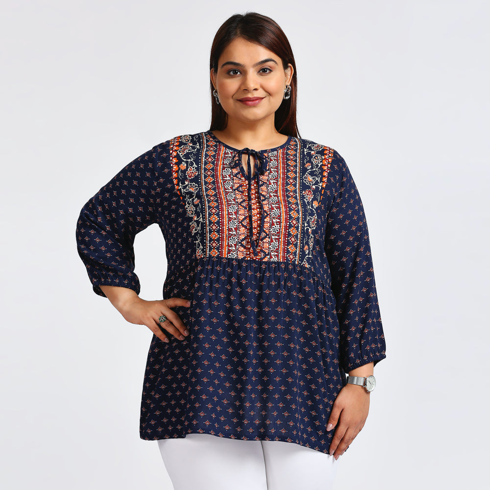 Plus Size Top | XL - 7XL | Navy