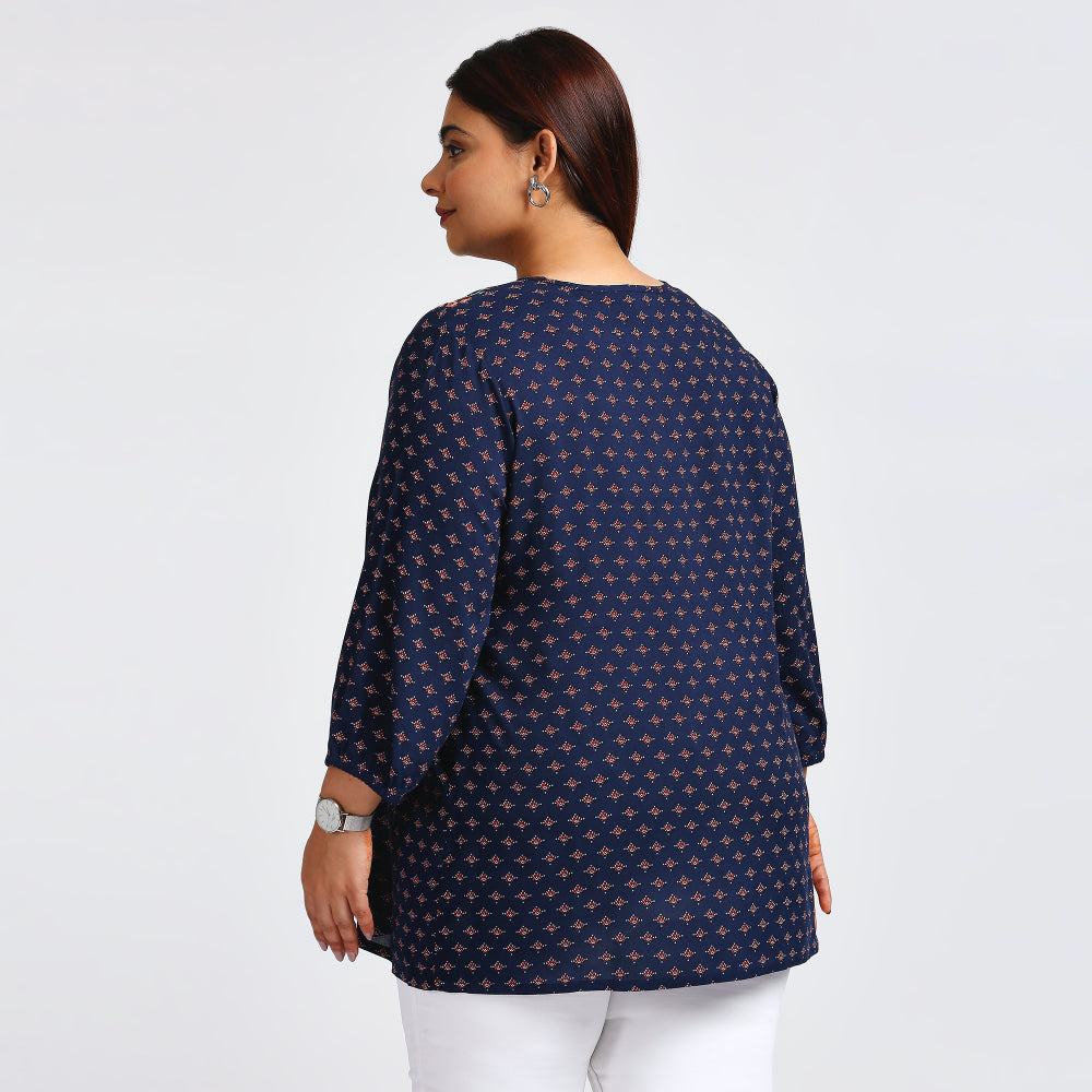 Plus Size Top | XL - 7XL | Navy