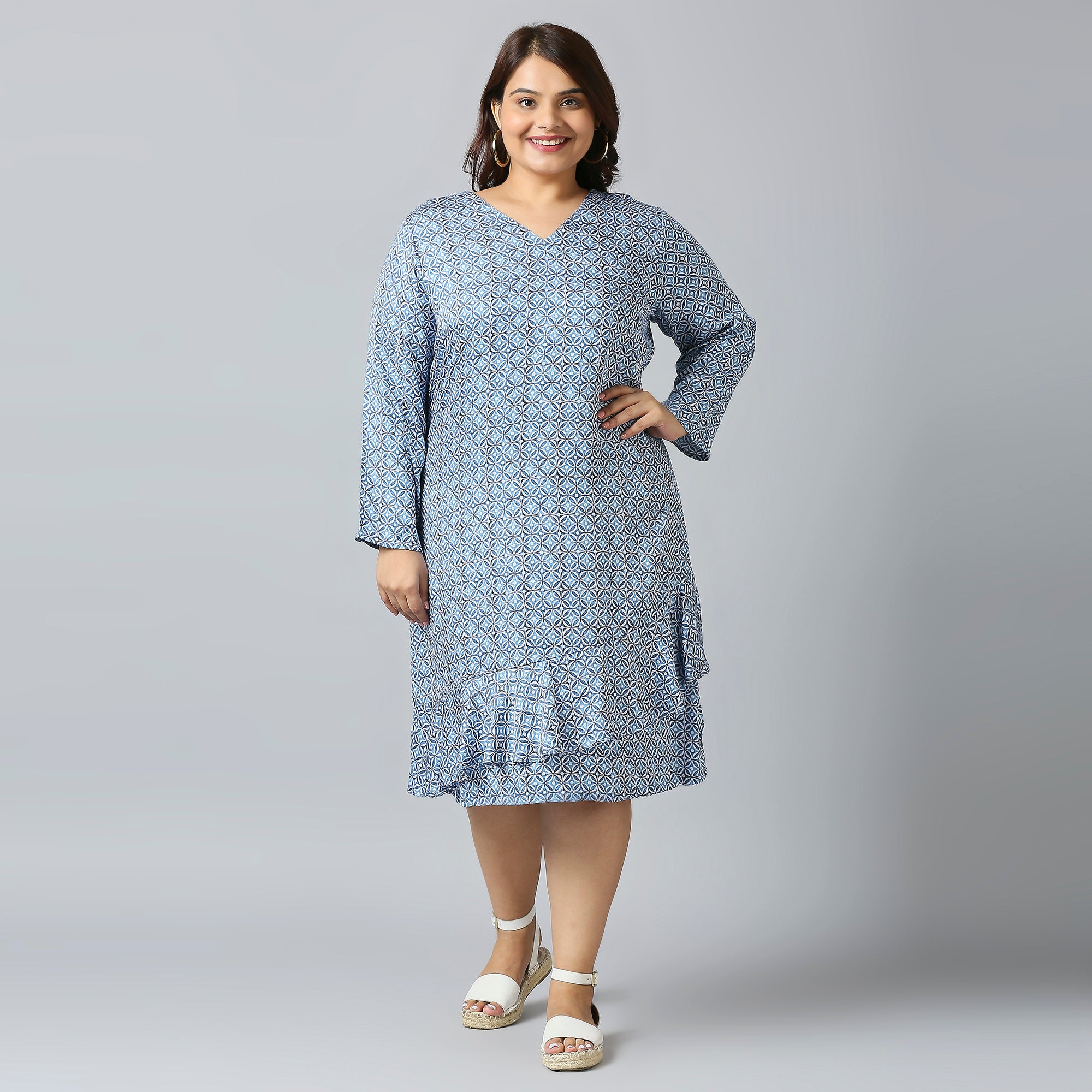 Plus Size Dress | 2XL - 8XL | Blue