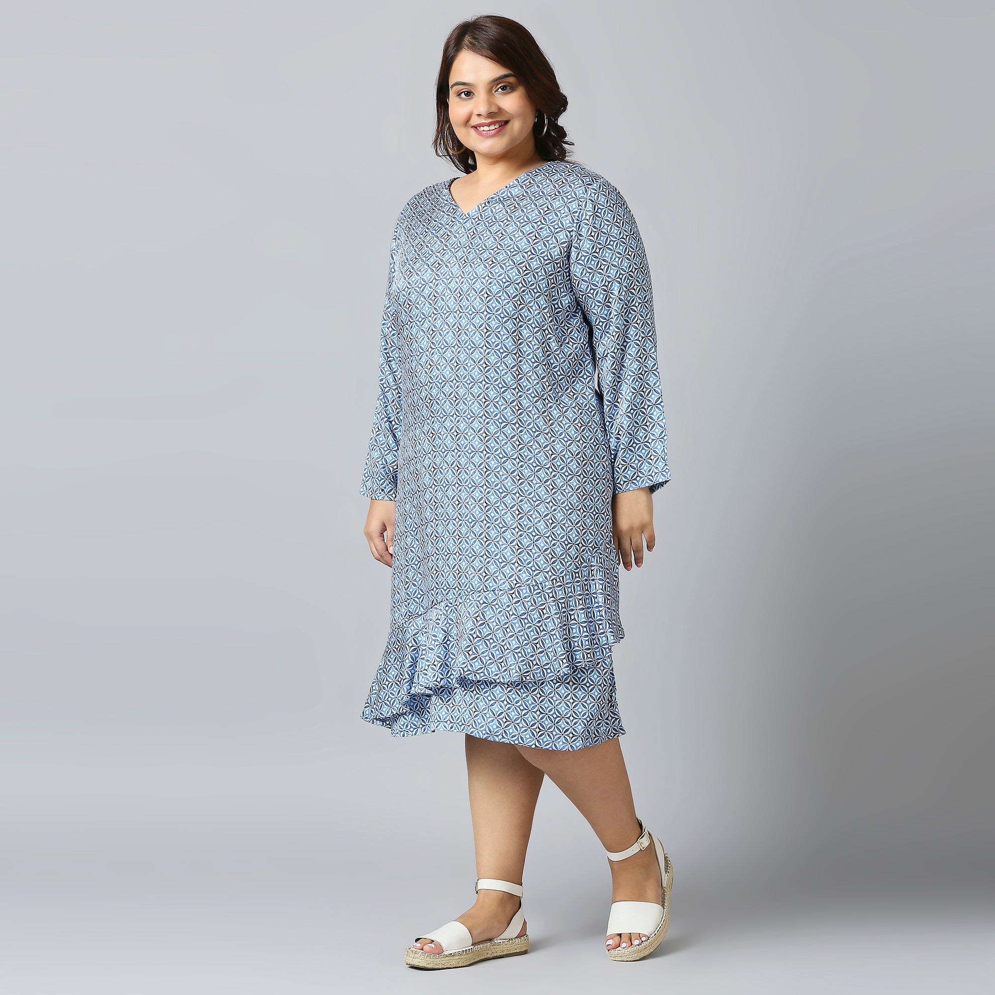 Plus Size Dress | 2XL - 8XL | Blue