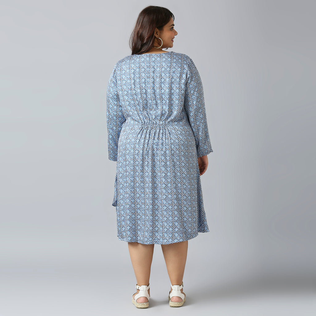 Plus Size Dress | 2XL - 8XL | Blue