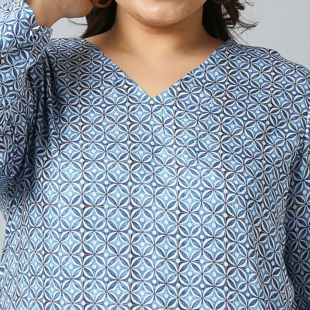 Plus Size Dress | 2XL - 8XL | Blue