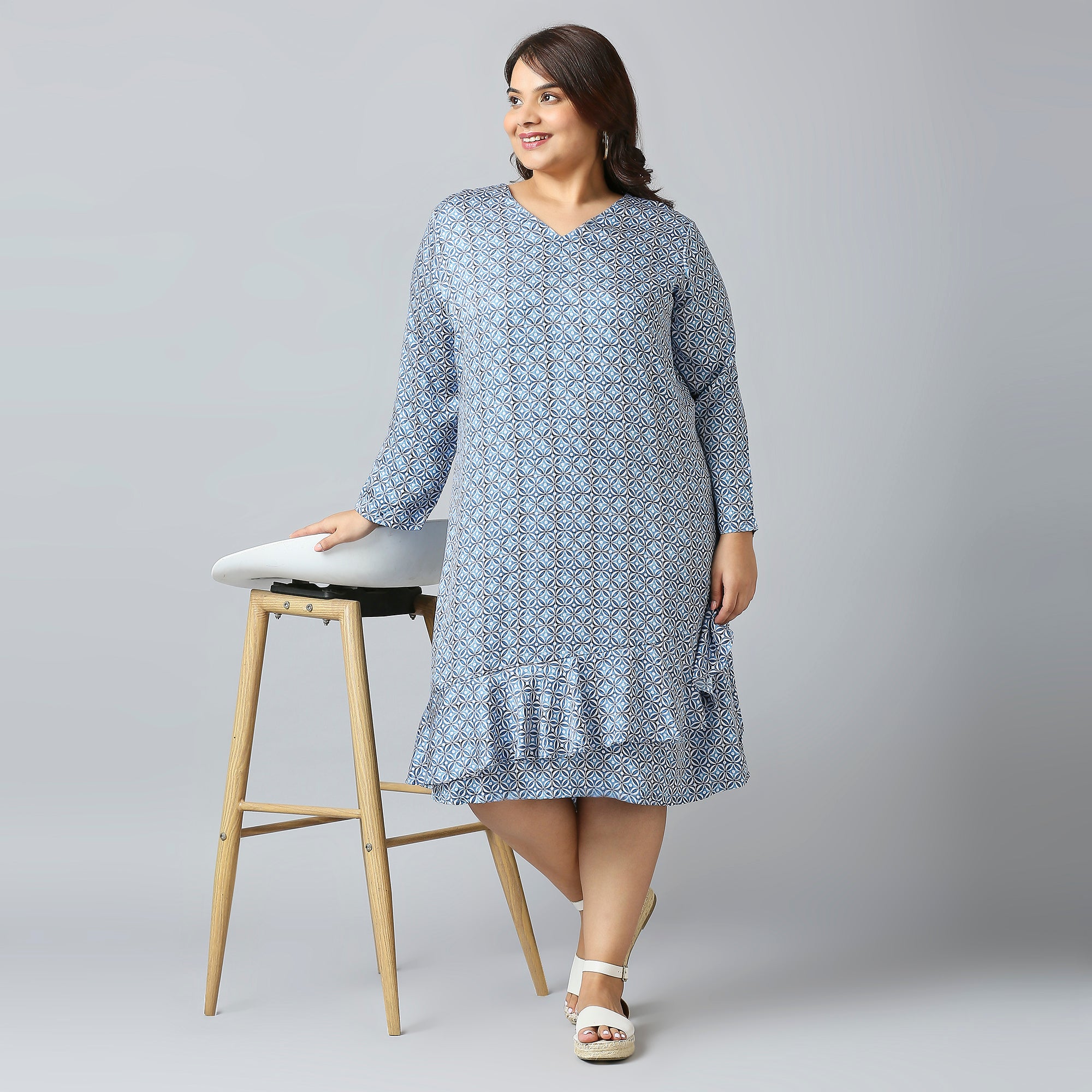 Plus Size Dress | 2XL - 8XL | Blue