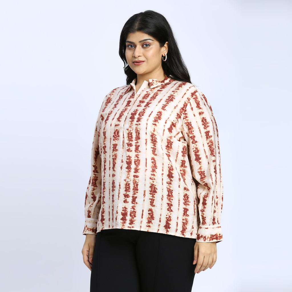 Plus Size Top | 2XL - 8XL | Beige