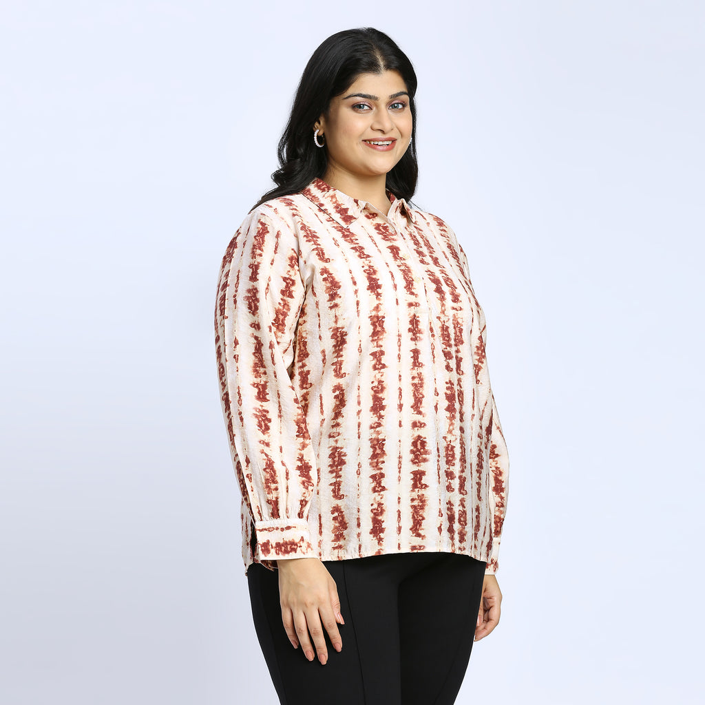 Plus Size Top | 2XL - 8XL | Beige