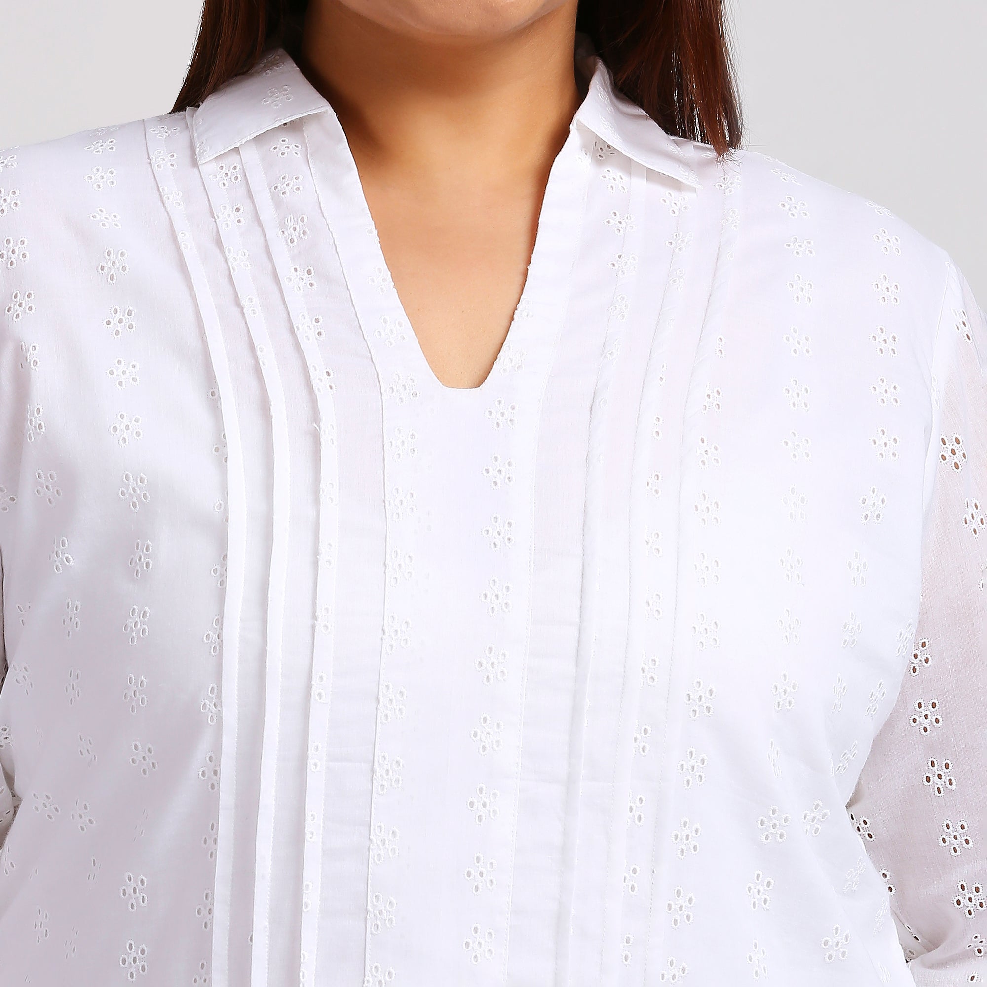 Plus Size Top | XL - 7XL | 100% Cotton | White
