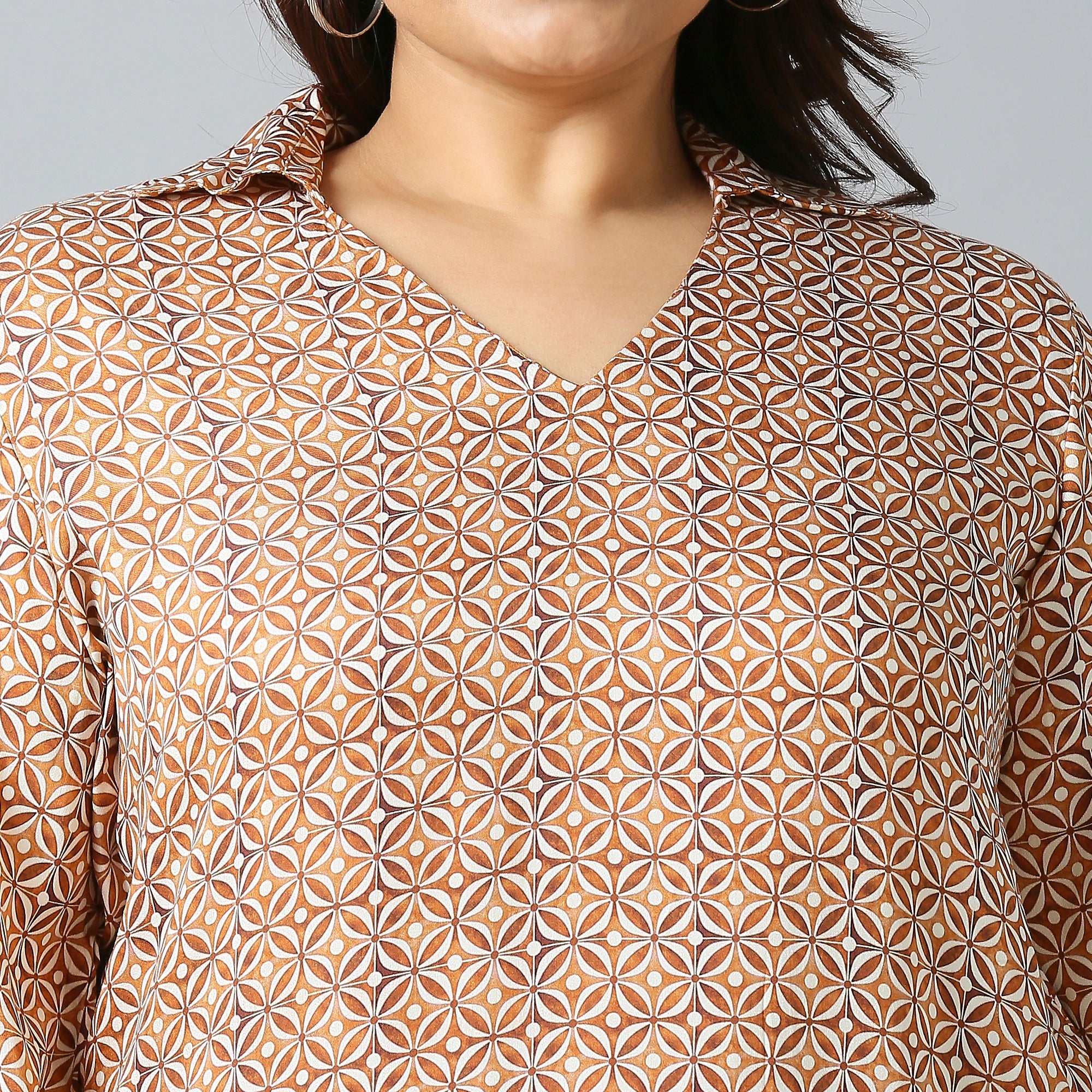 Plus Size Top | 2XL - 8XL | Brown