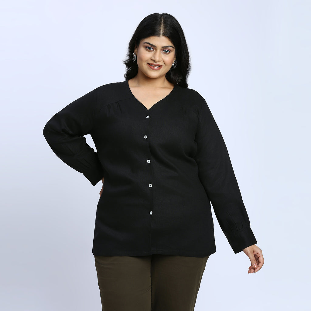 Plus Size Top | 2XL - 8XL | Black