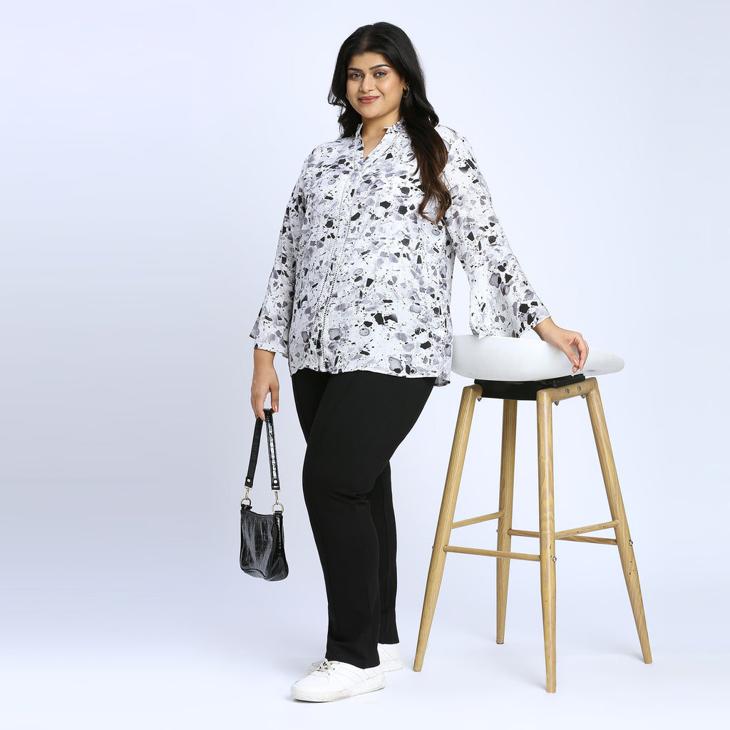 Plus Size Top | 2XL - 8XL | White