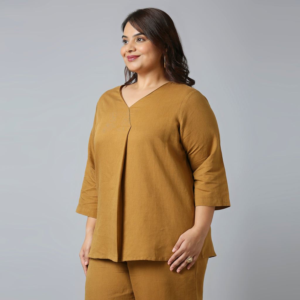 Plus Size Top | 2XL - 8XL | Brown
