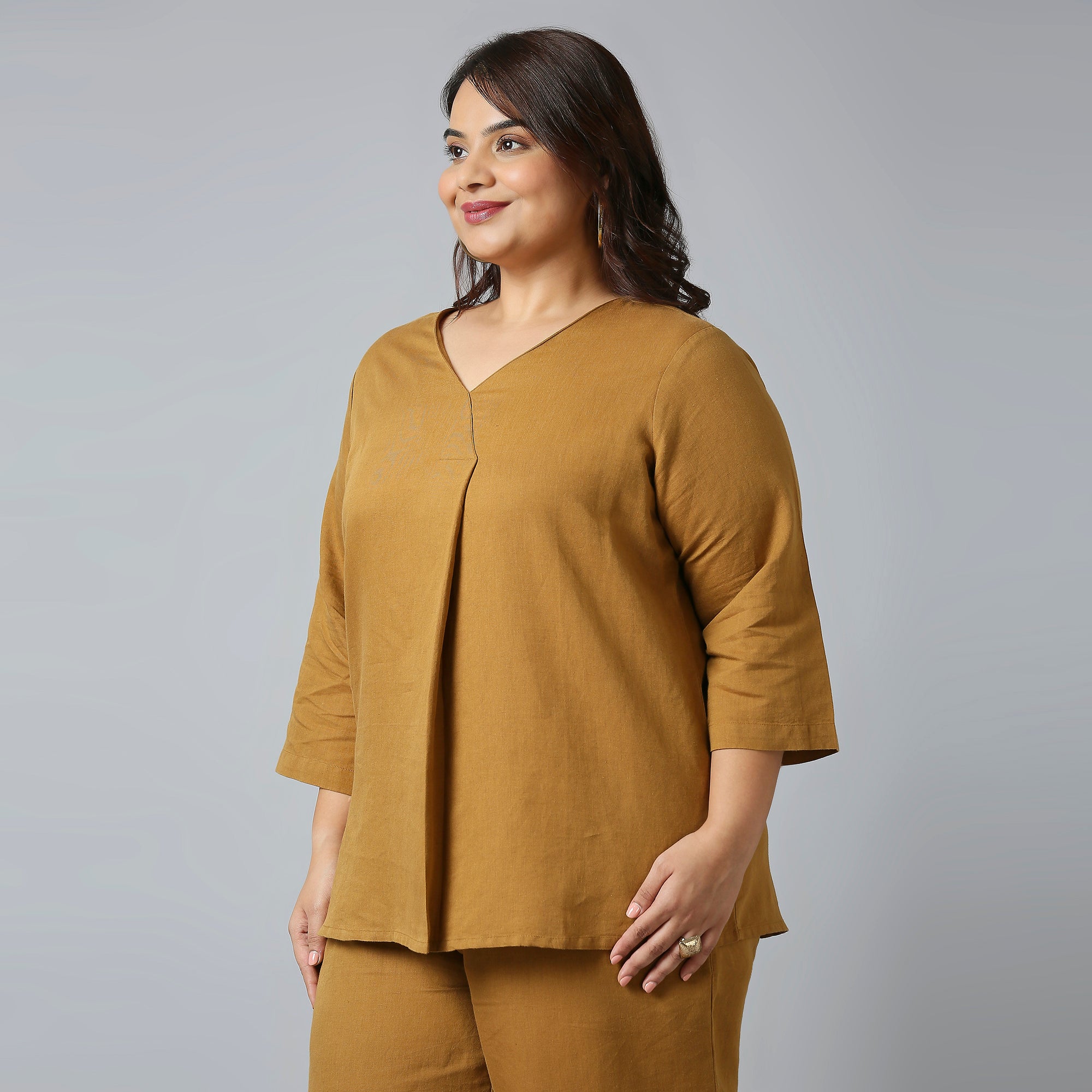 Plus Size Top | 2XL - 8XL | Brown