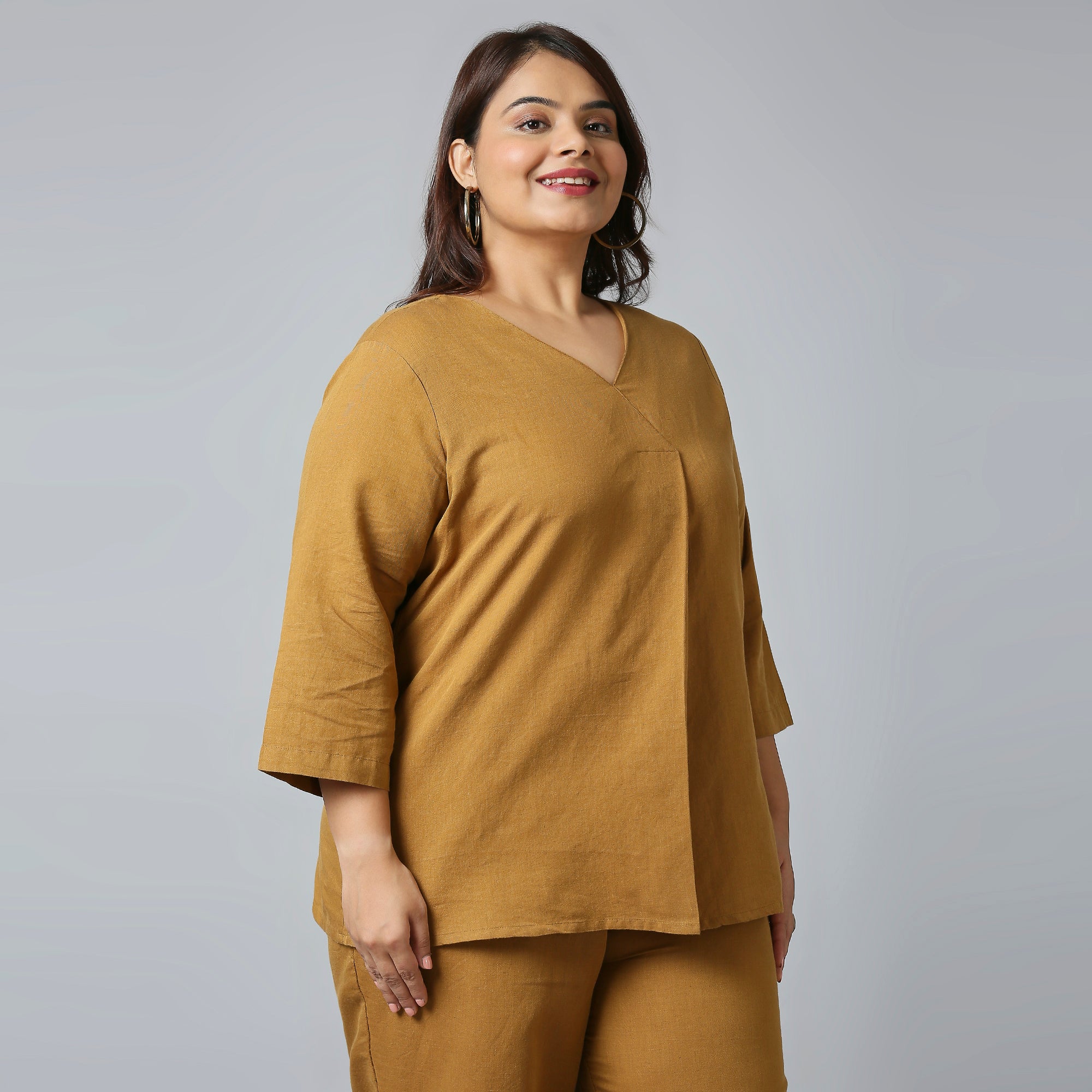 Plus Size Top | 2XL - 8XL | Brown