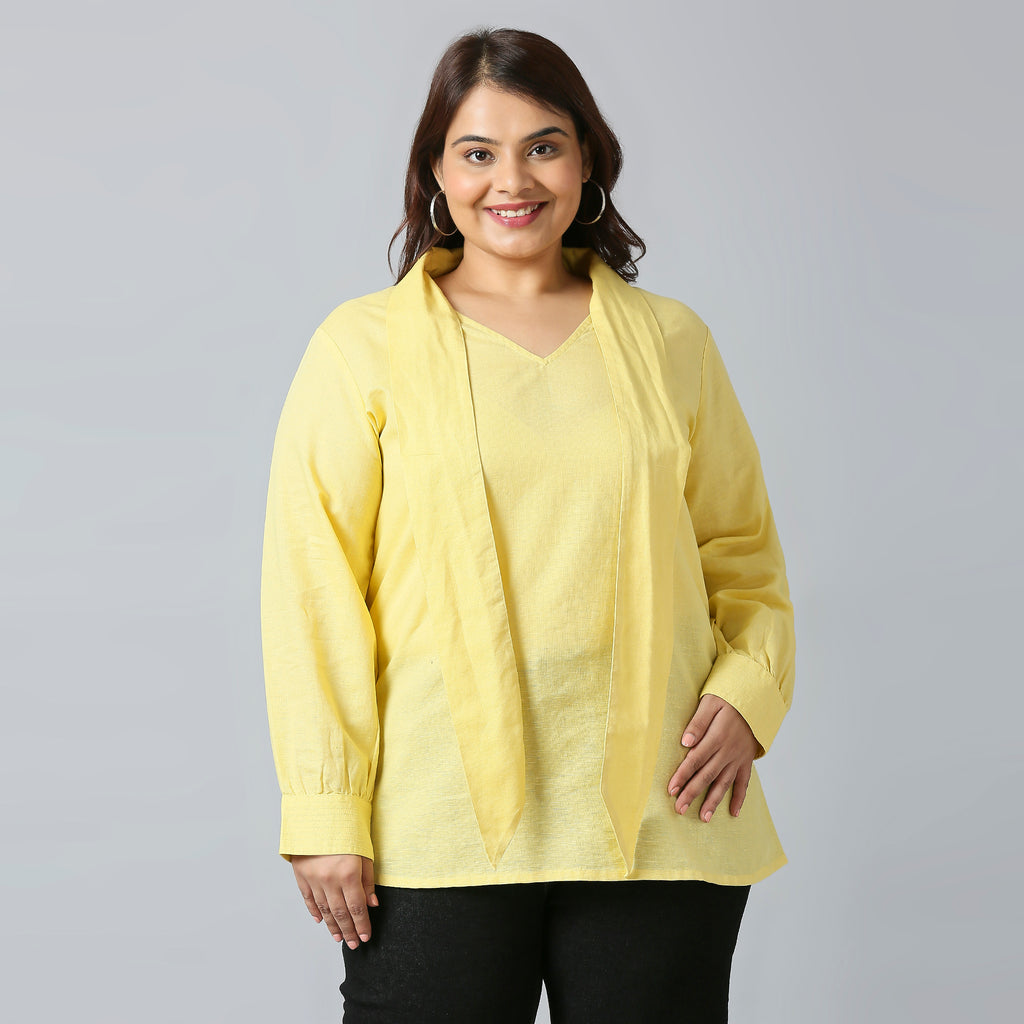 Plus Size Top | 2XL - 8XL | Yellow