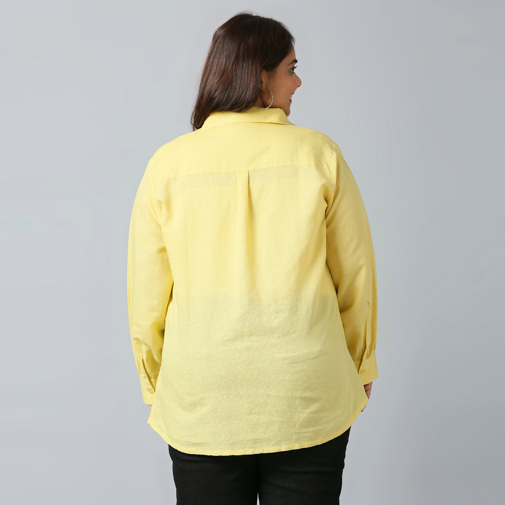 Plus Size Top | 2XL - 8XL | Yellow