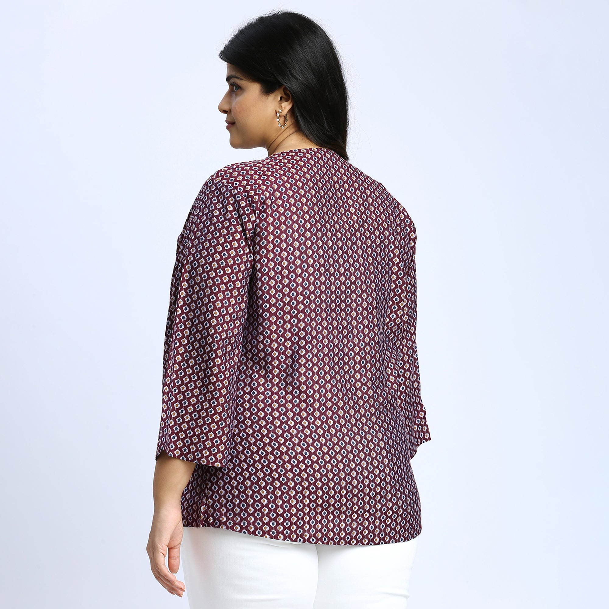 Plus Size Top | 2XL - 8XL | Wine