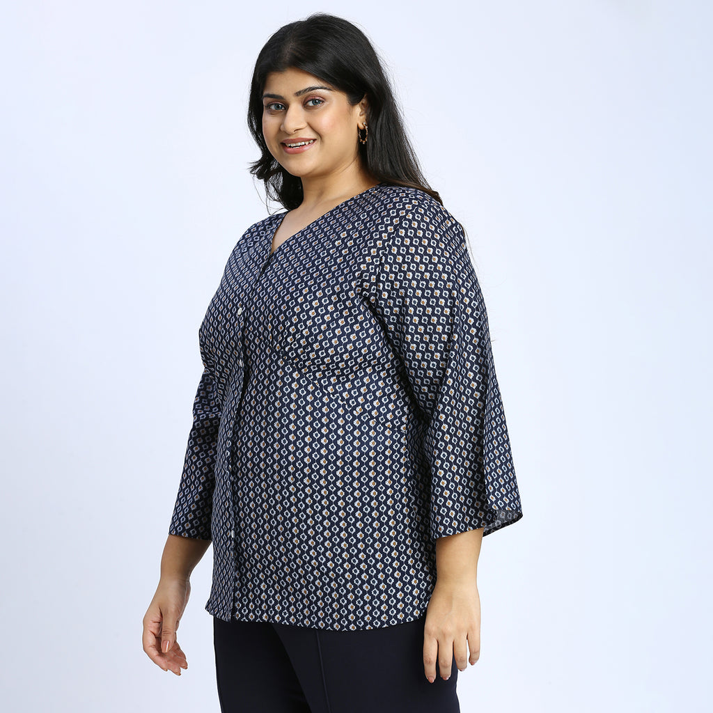 Plus Size Top | 2XL - 8XL | Blue