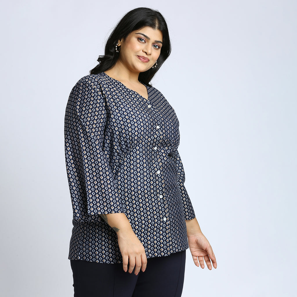 Plus Size Top | 2XL - 8XL | Blue