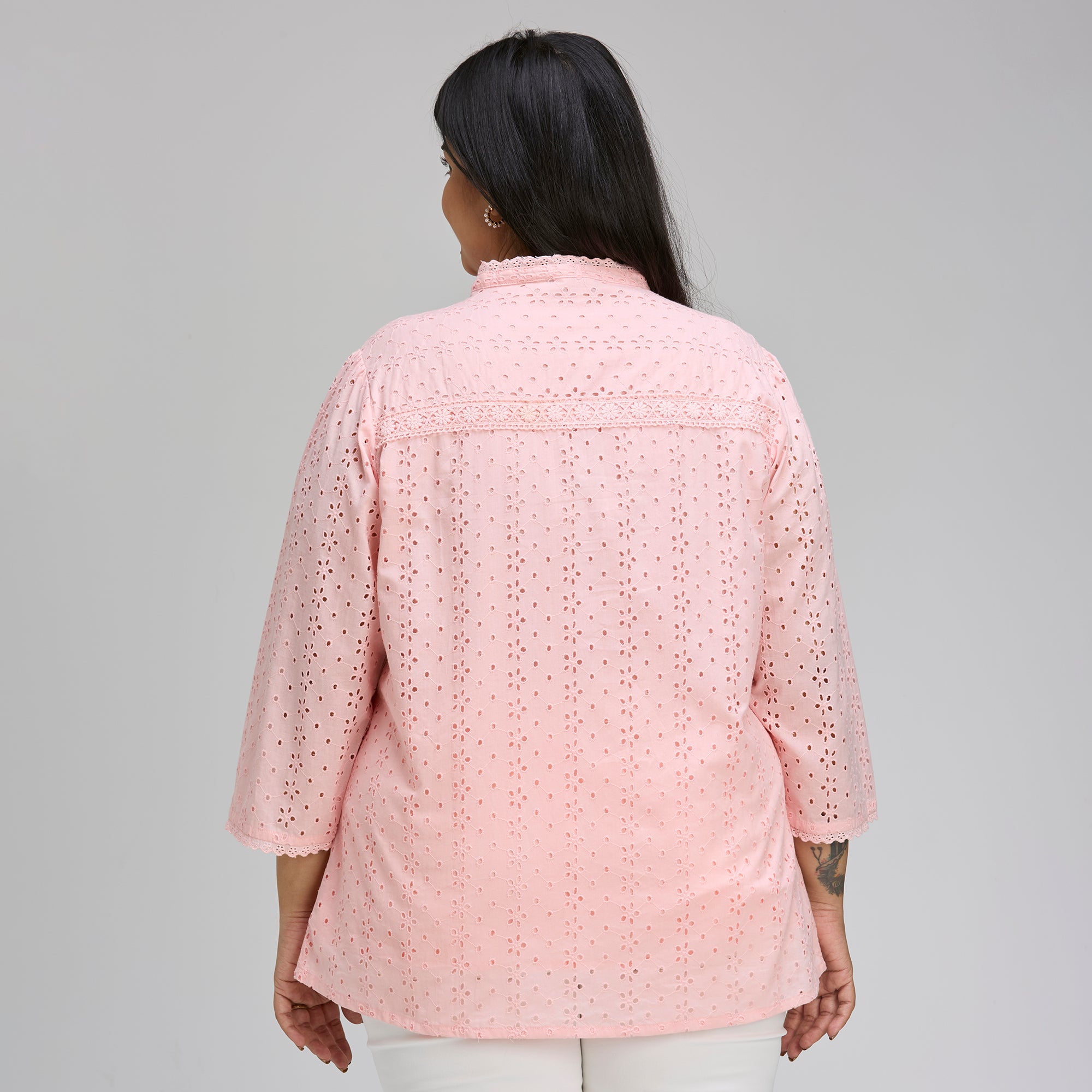 Plus Size Top | 2XL-8XL | 100% Cotton | Peach
