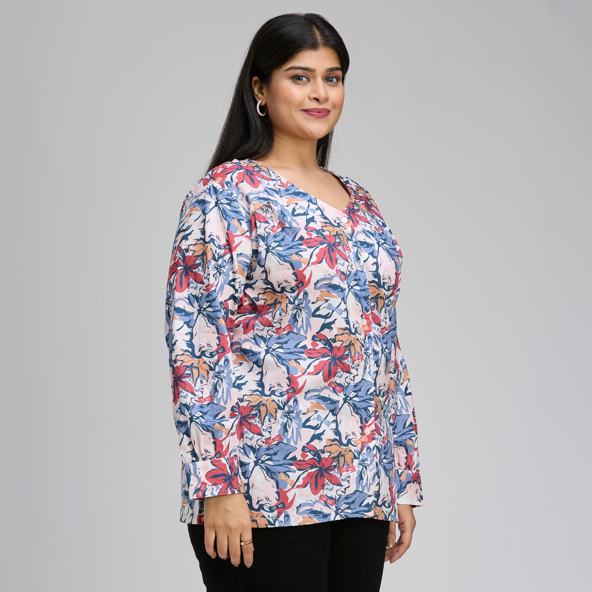 Plus Size Top | 2XL-8XL | 100% Cotton | Multicolour