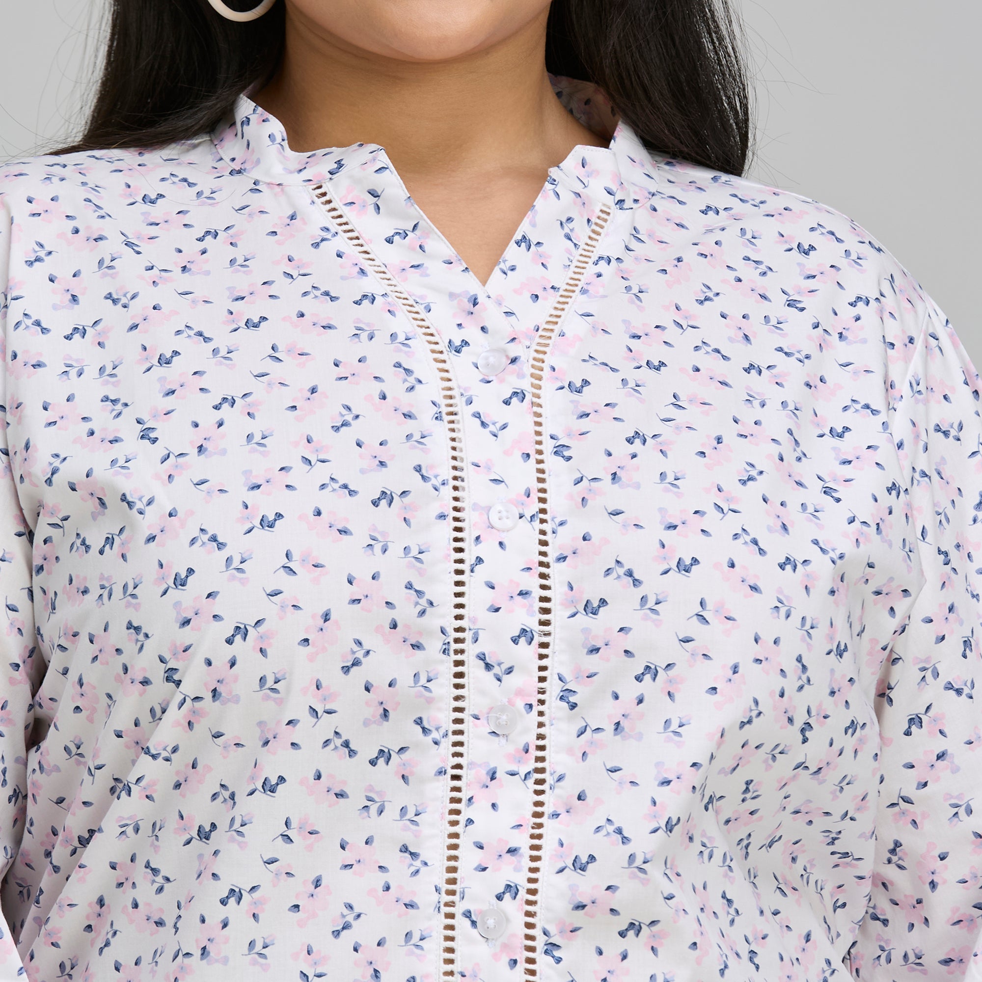 Plus Size Top | 2XL-8XL | 100% Cotton | White