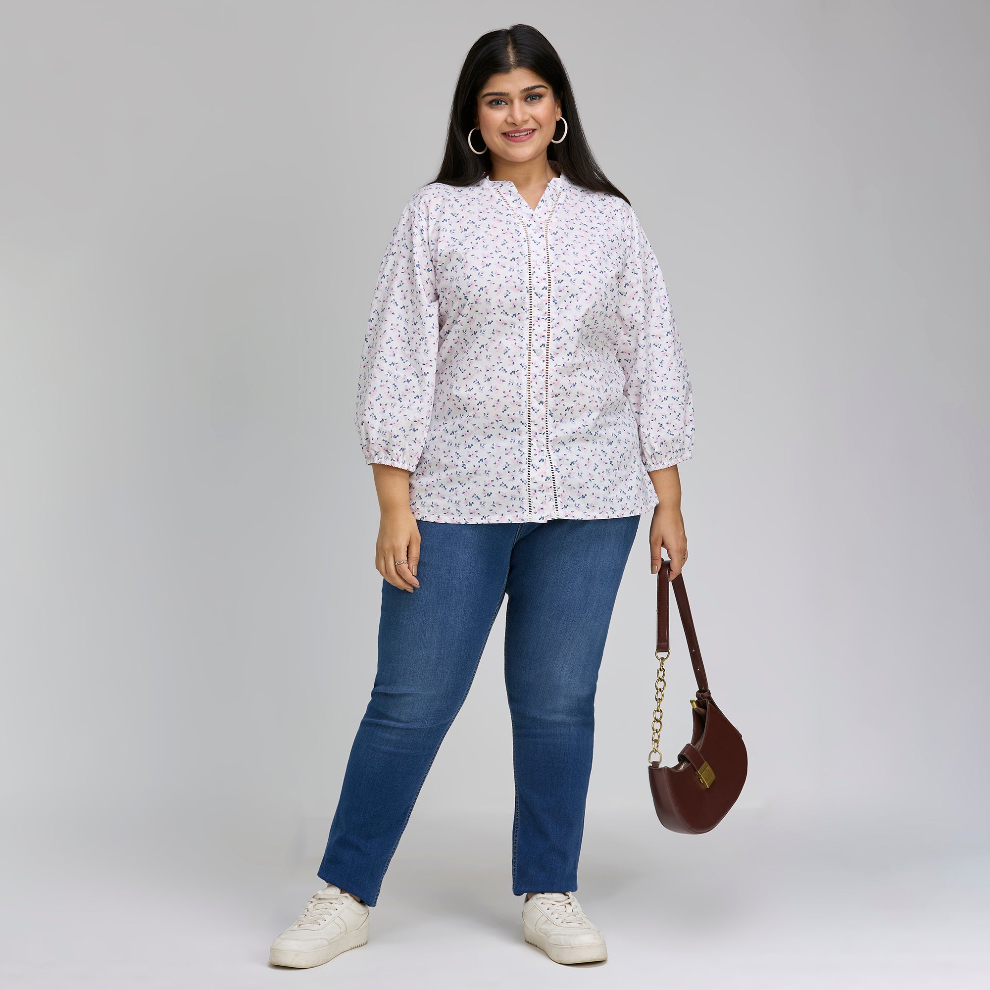 Plus Size Top | 2XL-8XL | 100% Cotton | White