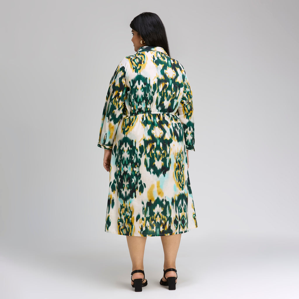 Plus Size Dress | 2XL-8XL | 100% Cotton | Beige