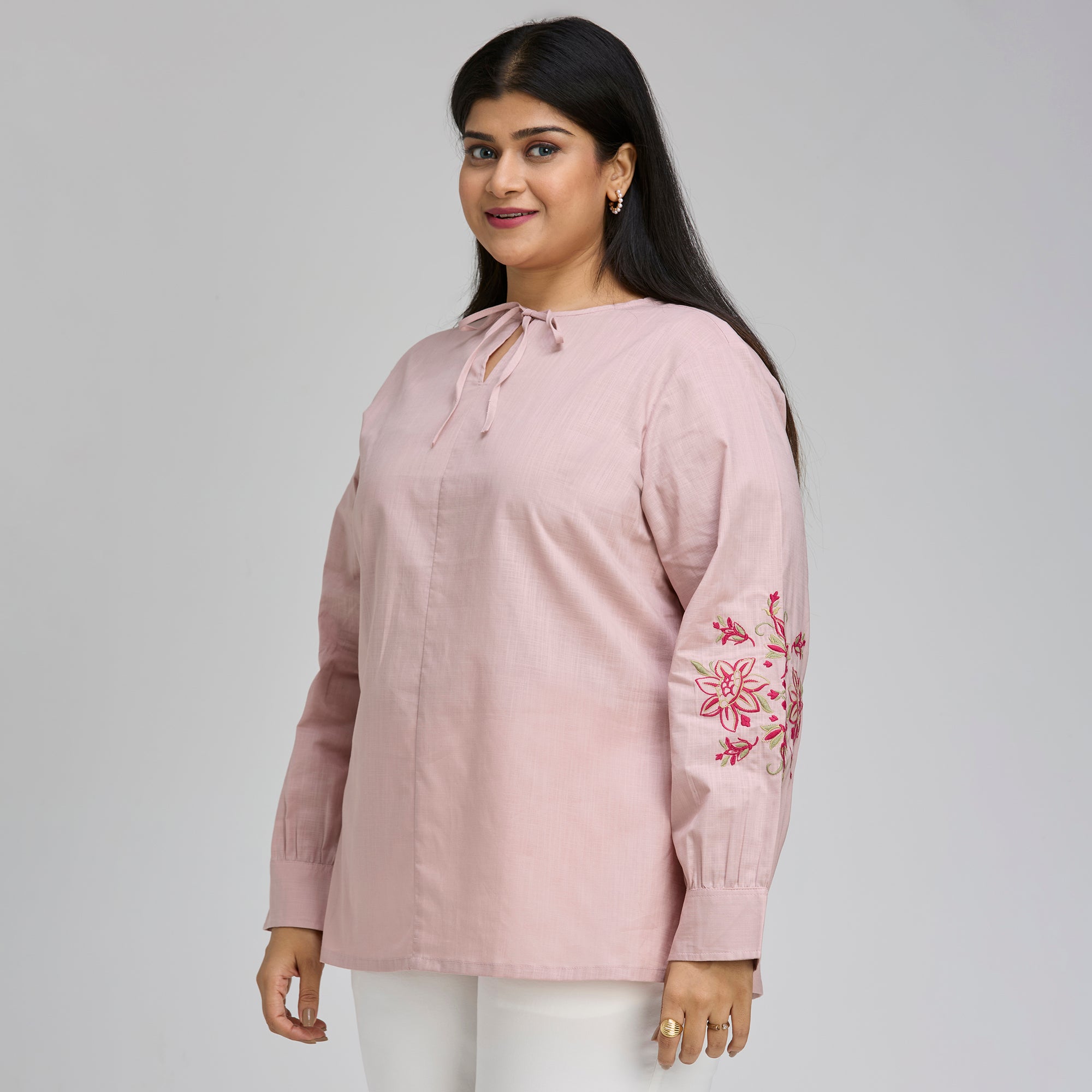 Plus Size Top | 2XL-8XL | 100% Cotton | Onion Pink