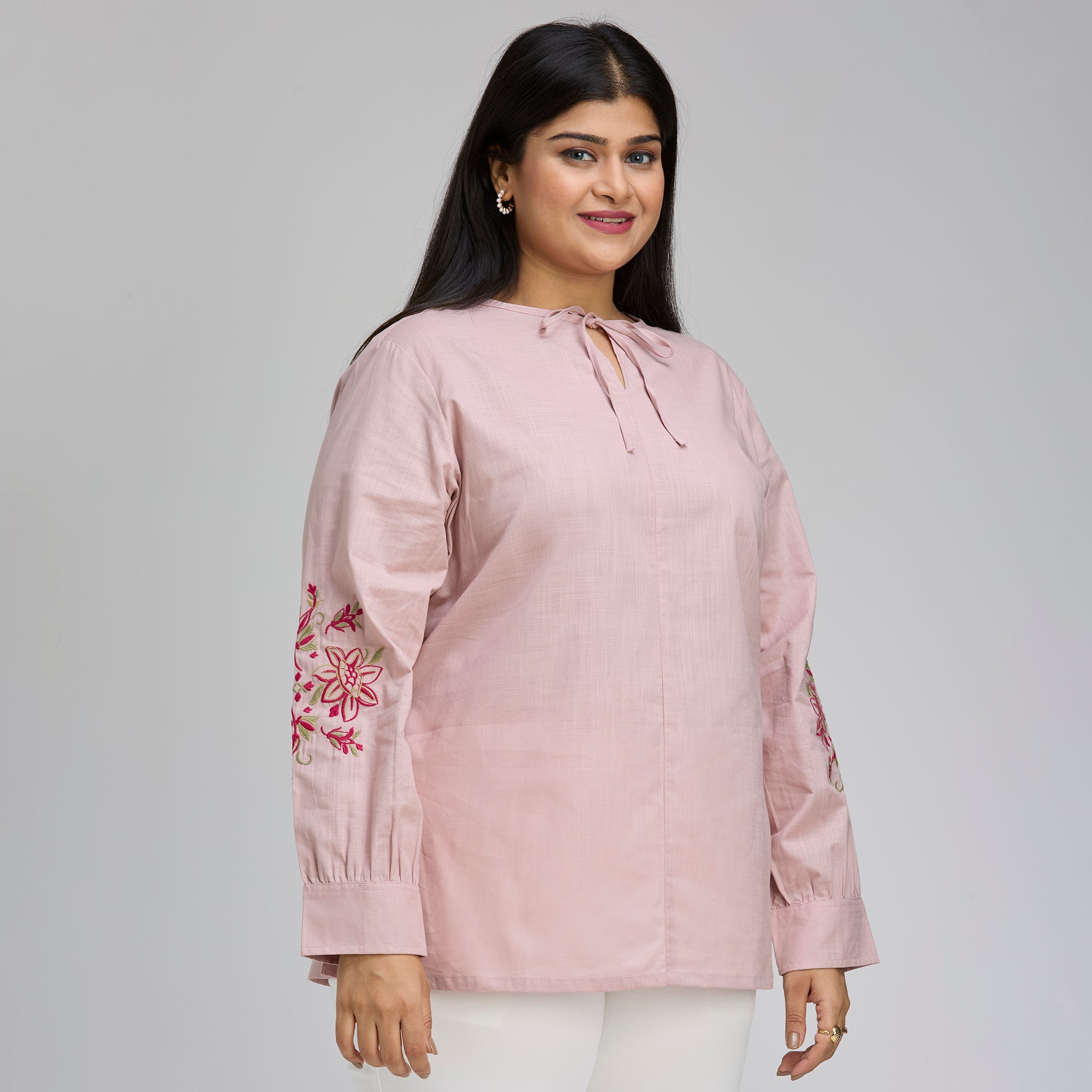 Plus Size Top | 2XL-8XL | 100% Cotton | Onion Pink