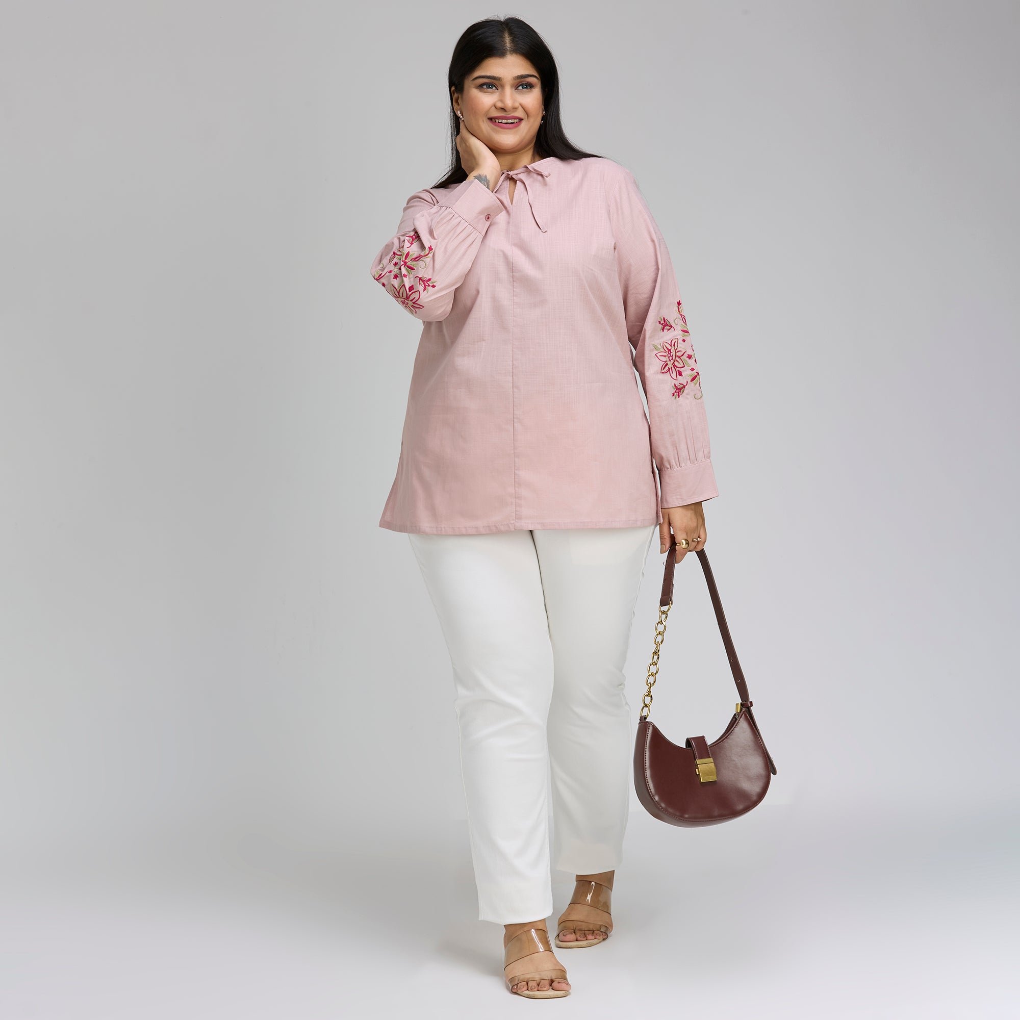 Plus Size Top | 2XL-8XL | 100% Cotton | Onion Pink