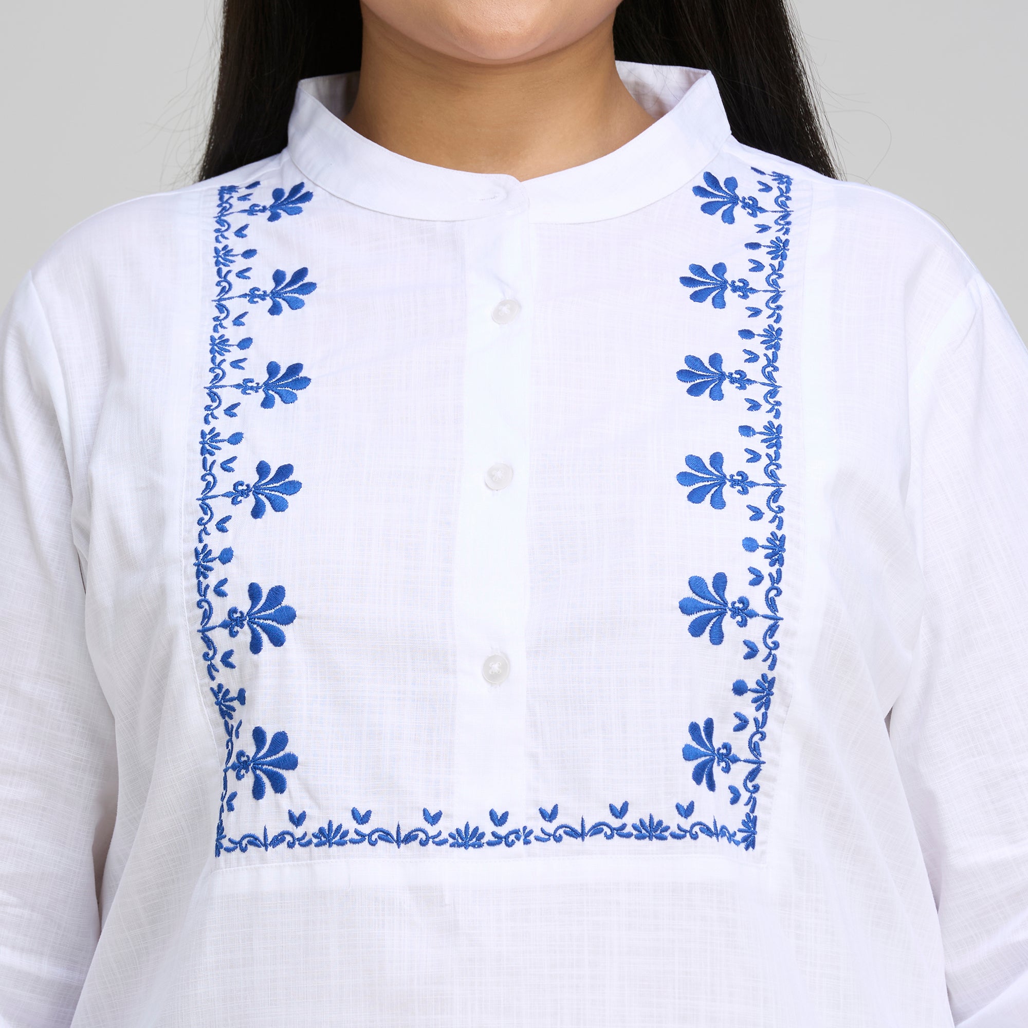 Plus Size Top | 2XL-8XL | 100% Cotton | White